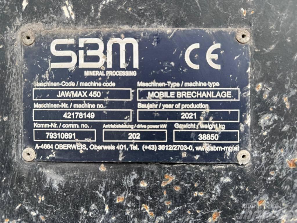 SBM Jawmax 450 移动式破碎机
