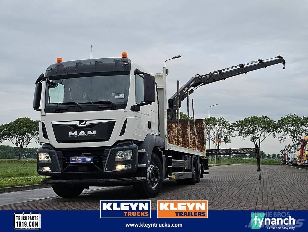 MAN 26.460 TGS 平板栏板货车