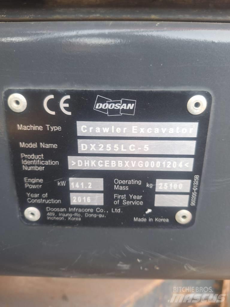 Doosan DX 255 LC-5 履带挖掘机