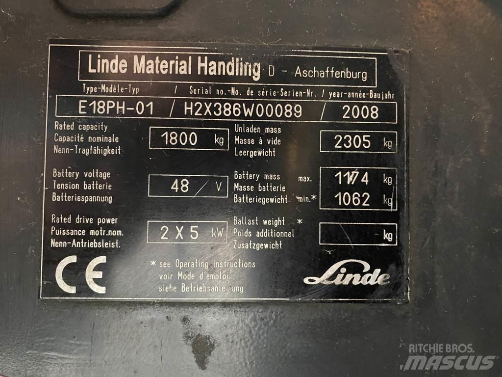 Linde E18PH-01 电动叉车