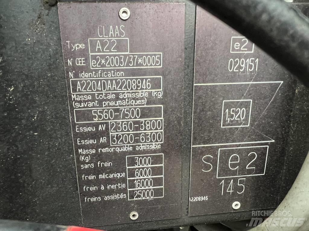 CLAAS Axos 310 拖拉机/农用车