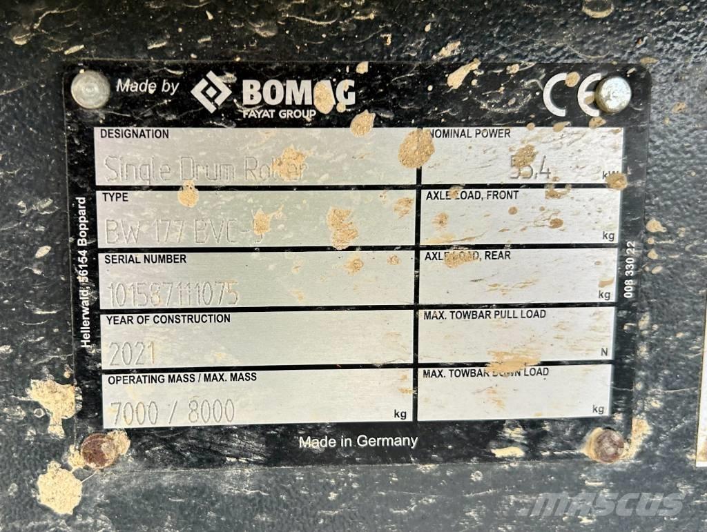 Bomag BW 177 BVC-5 单轮压路机