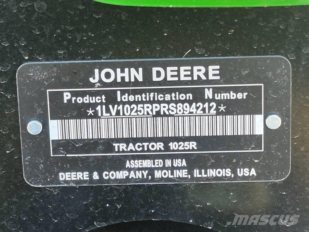 John Deere 1025 R 拖拉机/农用车