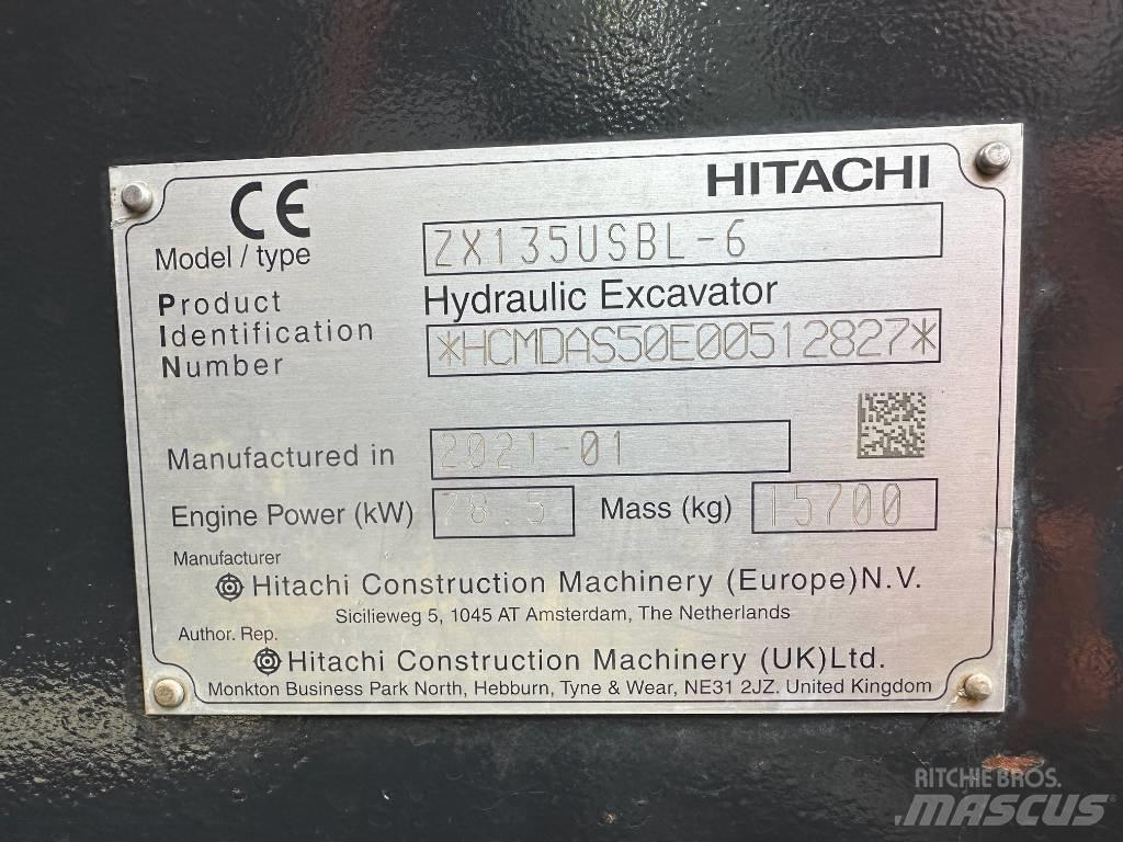 Hitachi ZX 135 US-6 履带挖掘机