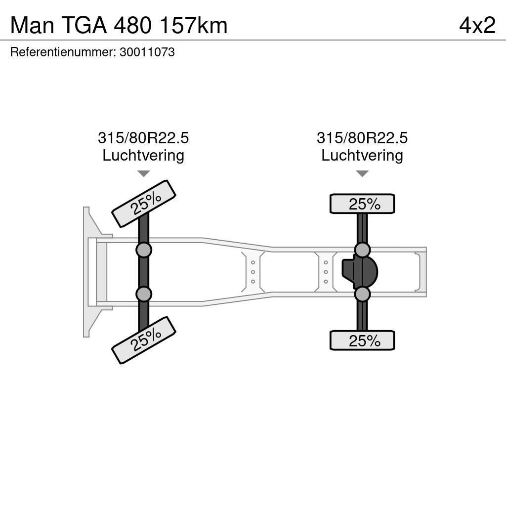 MAN TGA 480 157km 牵引车