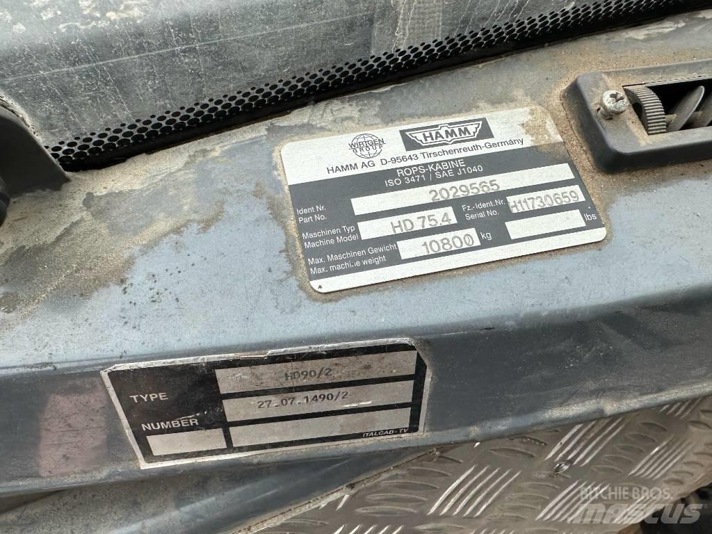 Hamm HD 75.4 双轮压路机