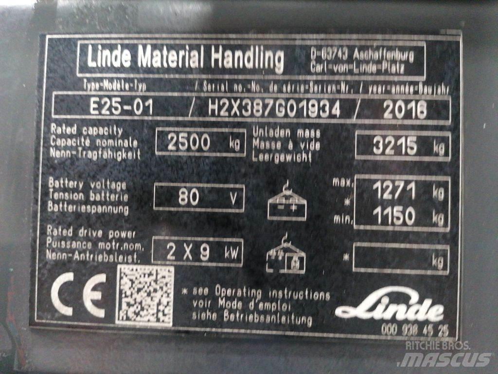 Linde E25-01 电动叉车