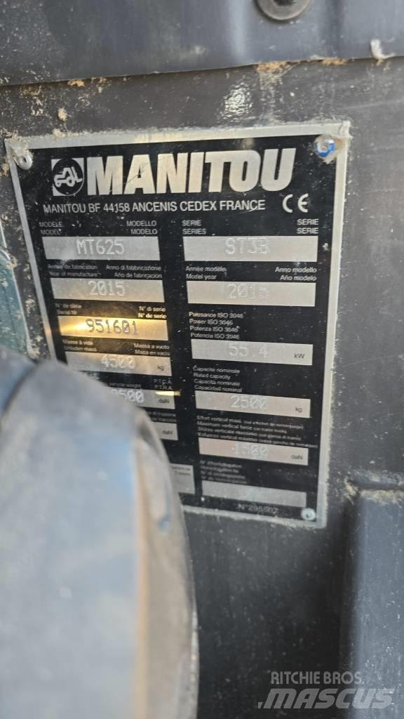 Manitou MT 625 伸缩臂叉装车|叉装车