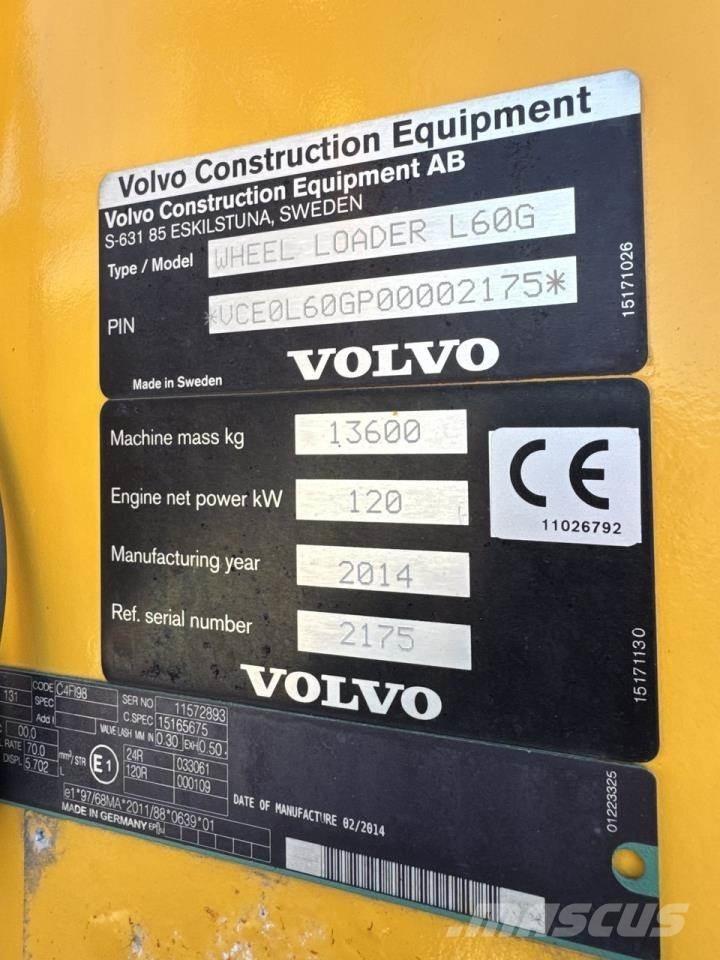 Volvo L60G 轮式装载机