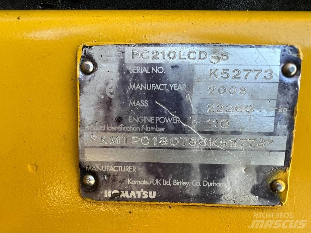 Komatsu PC 210 LCD-8 履带挖掘机