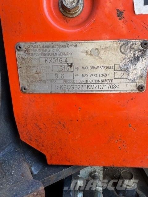 Kubota KX 016-4 小型挖掘机