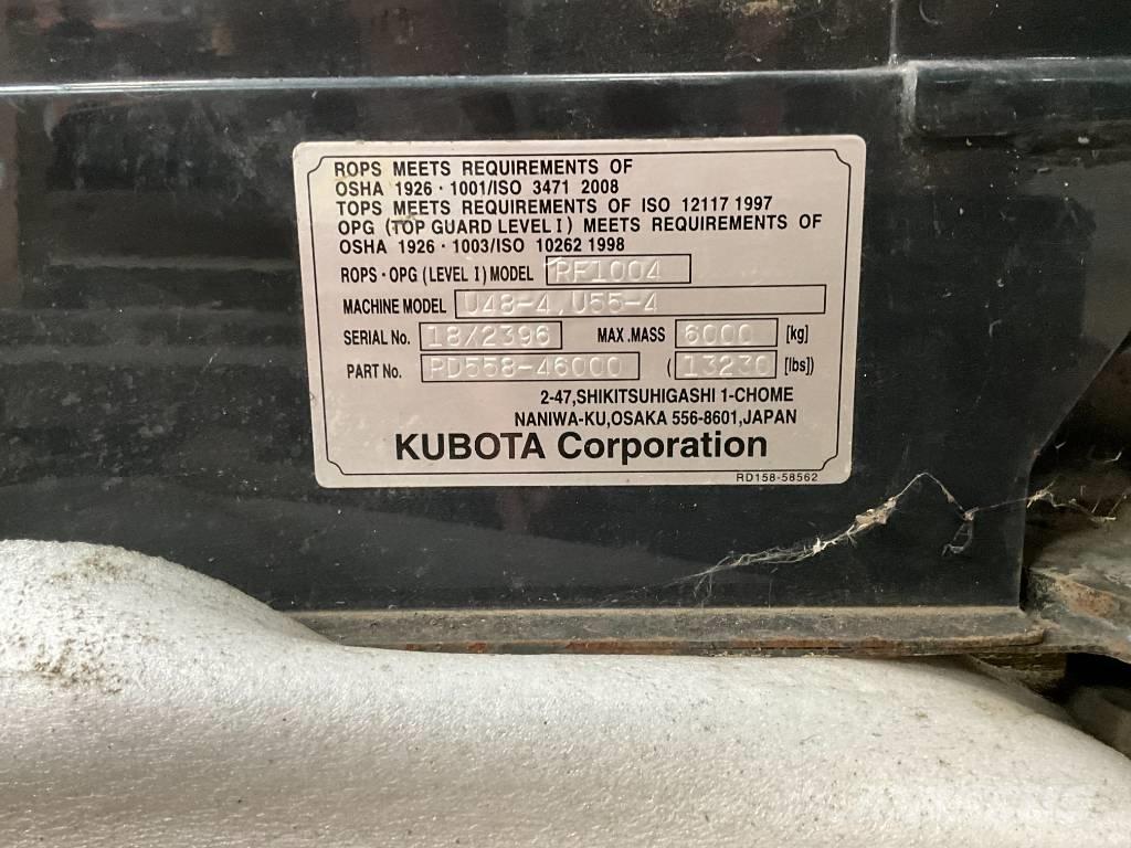 Kubota U 48-4 / U 55-4 驾驶室与内部