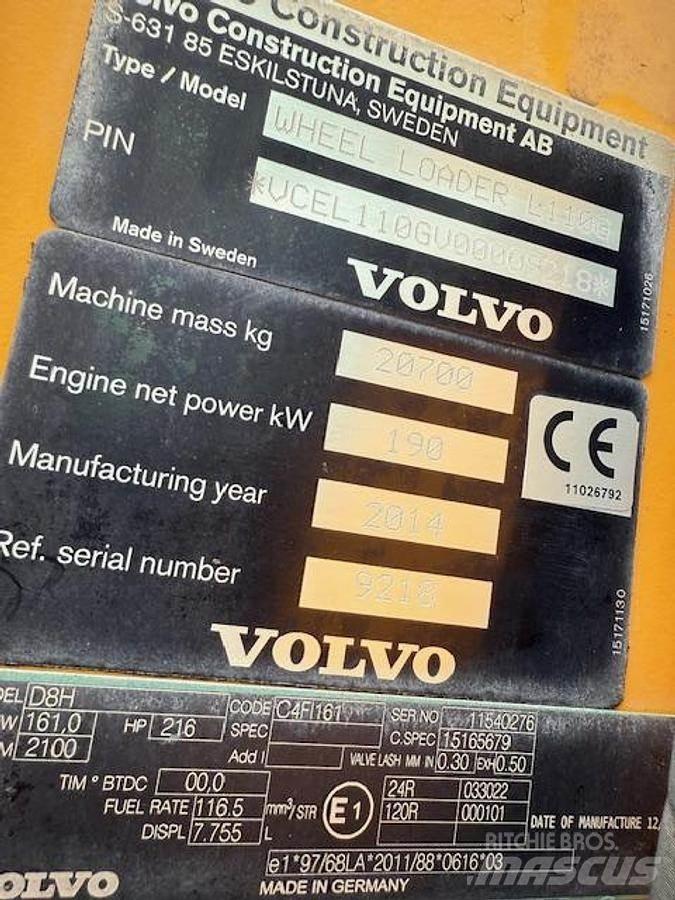 Volvo L110G 轮式装载机