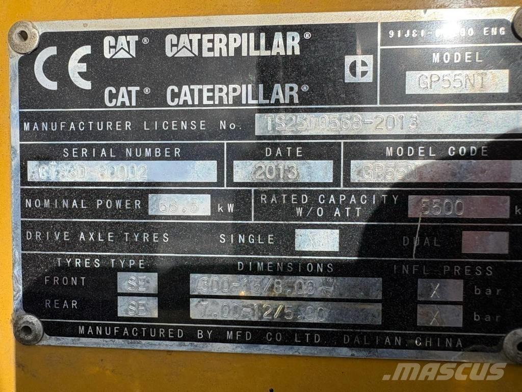 CAT GP55NT 天然气叉车