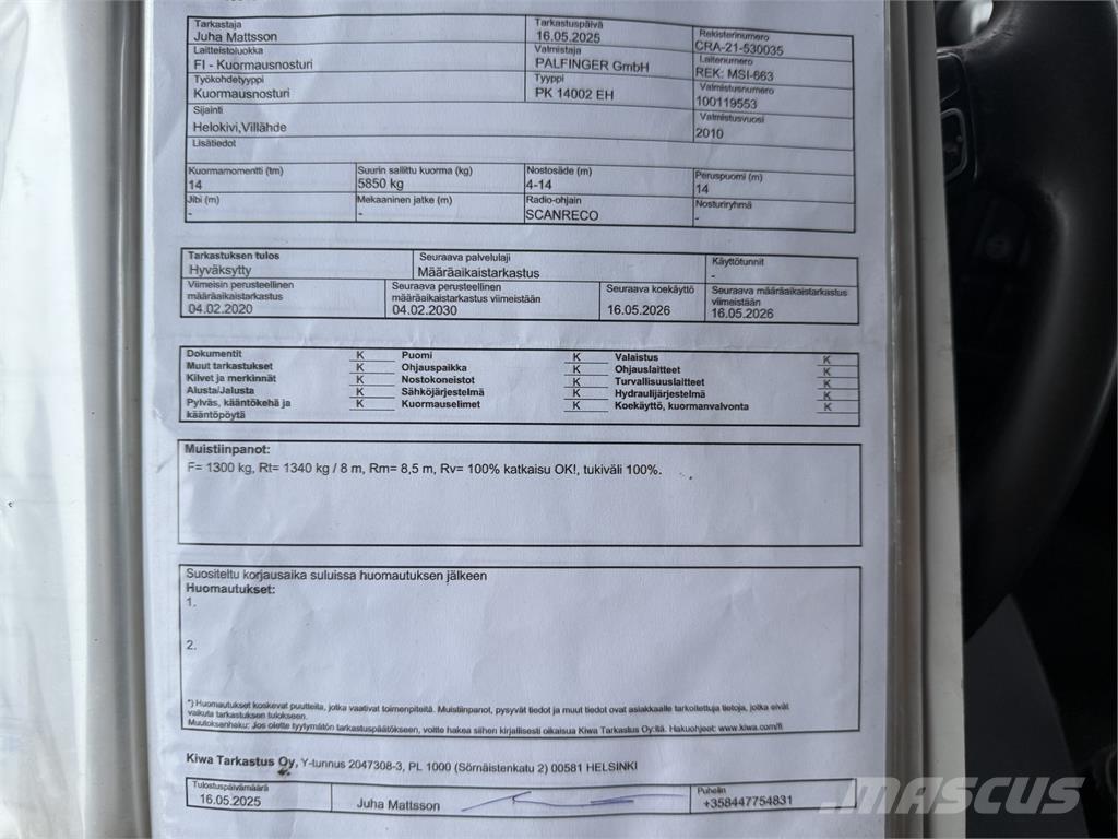 Volvo FH13 6X2 起重车