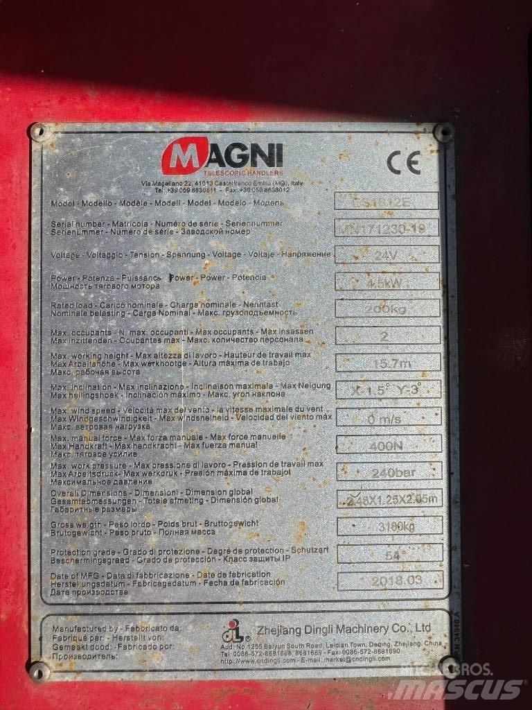 Magni ES 1612 E 剪叉式升降机