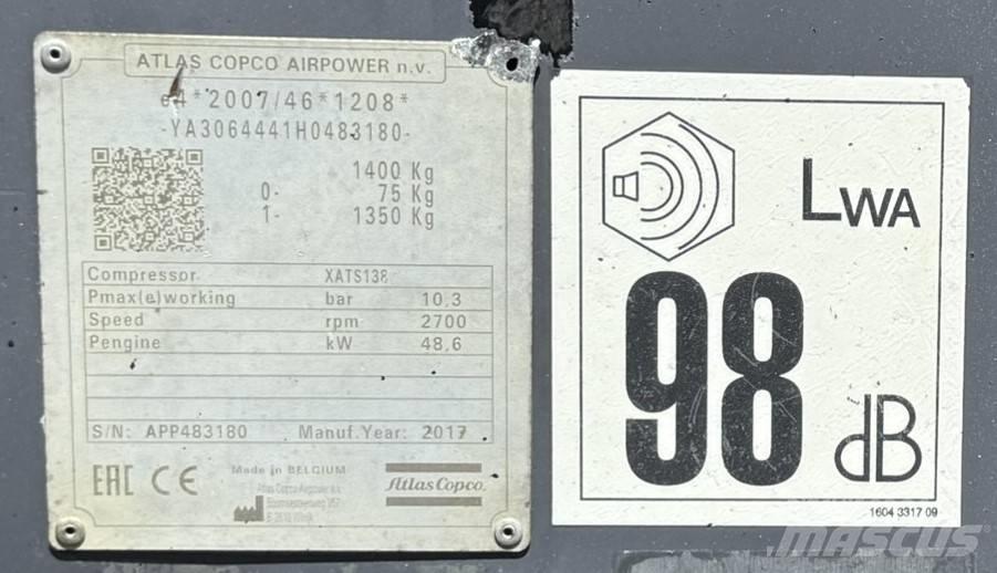 Atlas Copco XATS138 压缩机
