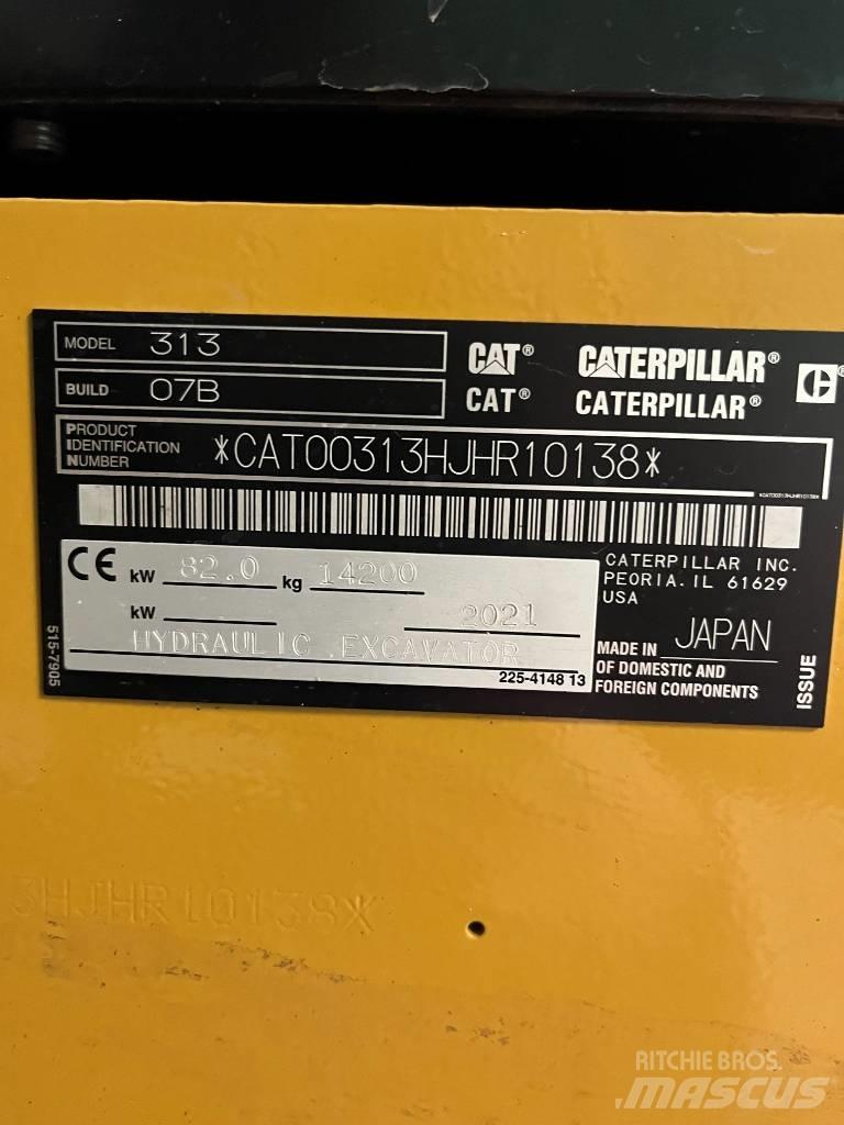 CAT 313 Next Gen 履带挖掘机