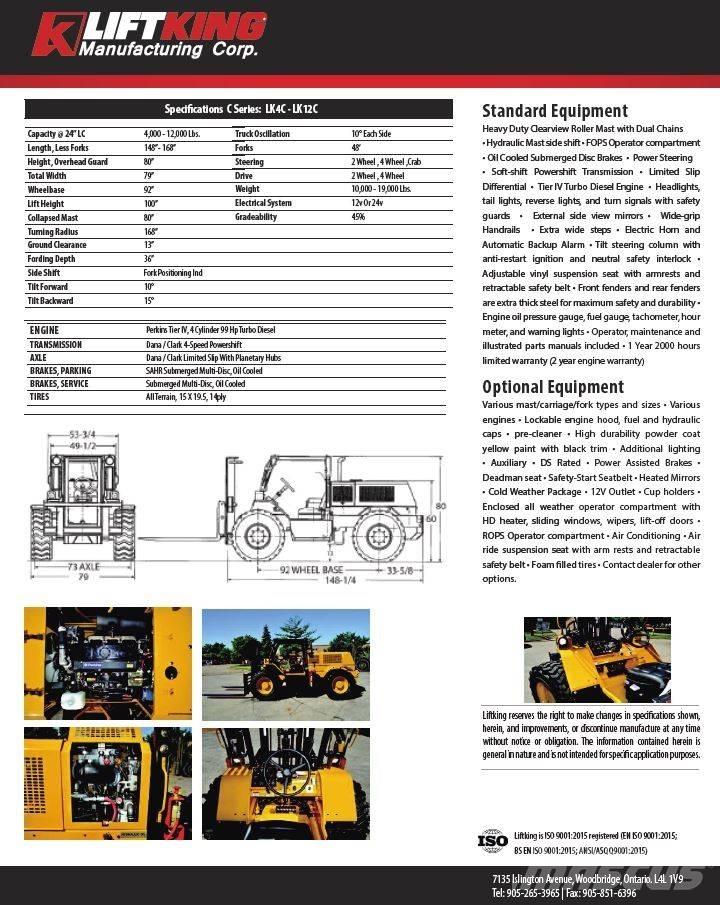 Liftking LK12C 越野叉车|叉装车