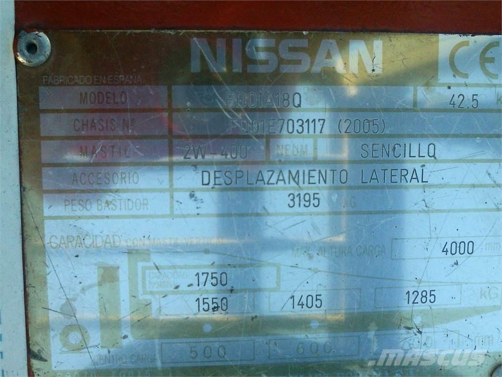 Nissan FD01A18Q 柴油叉车