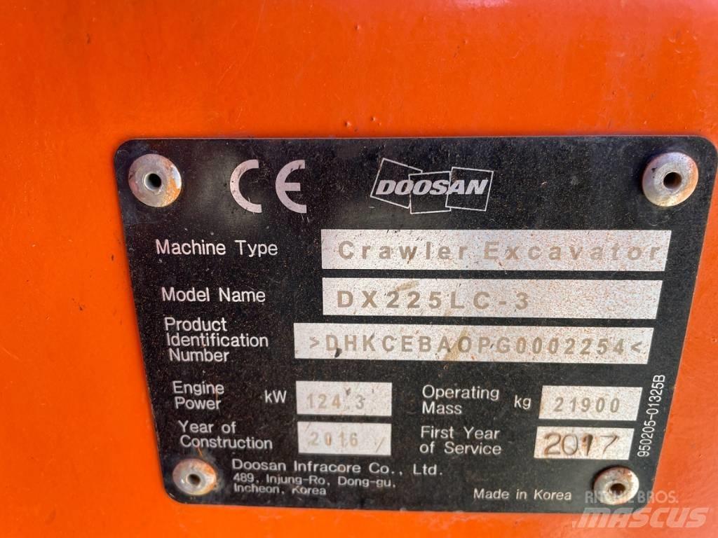 Doosan DX 225 LC-3 履带挖掘机