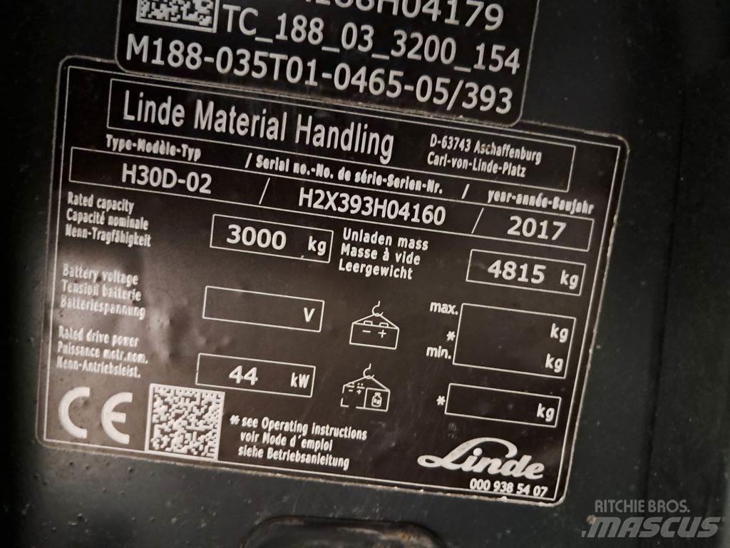 Linde H30D-02 柴油叉车