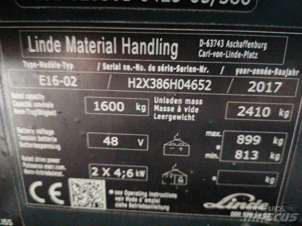 Linde E16-02 电动叉车