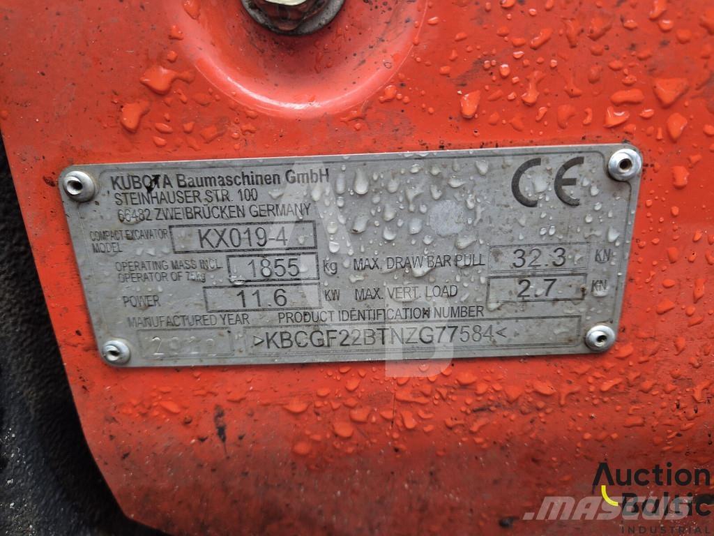 Kubota KX 019-4 小型挖掘机