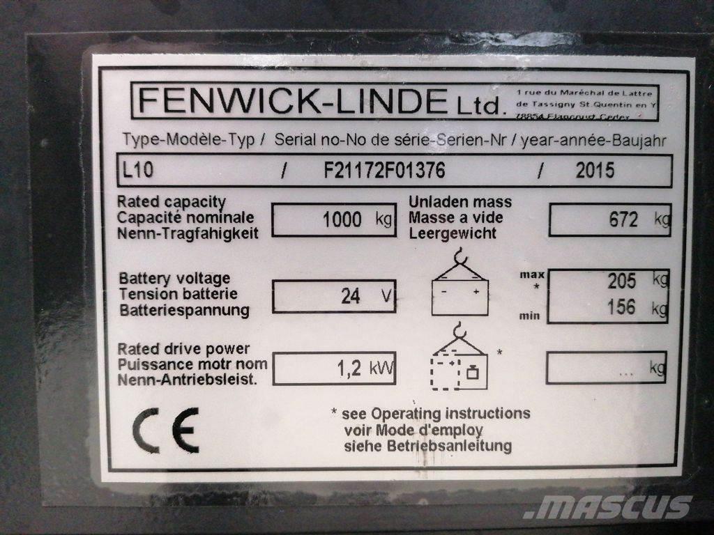 Linde L10 手推堆垛车