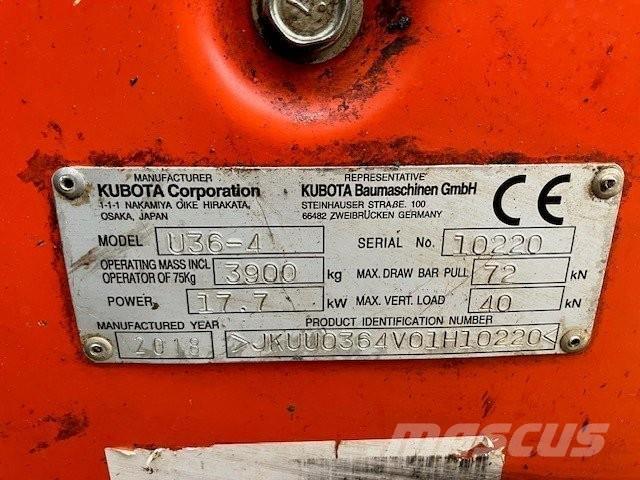Kubota U36-4 履带挖掘机