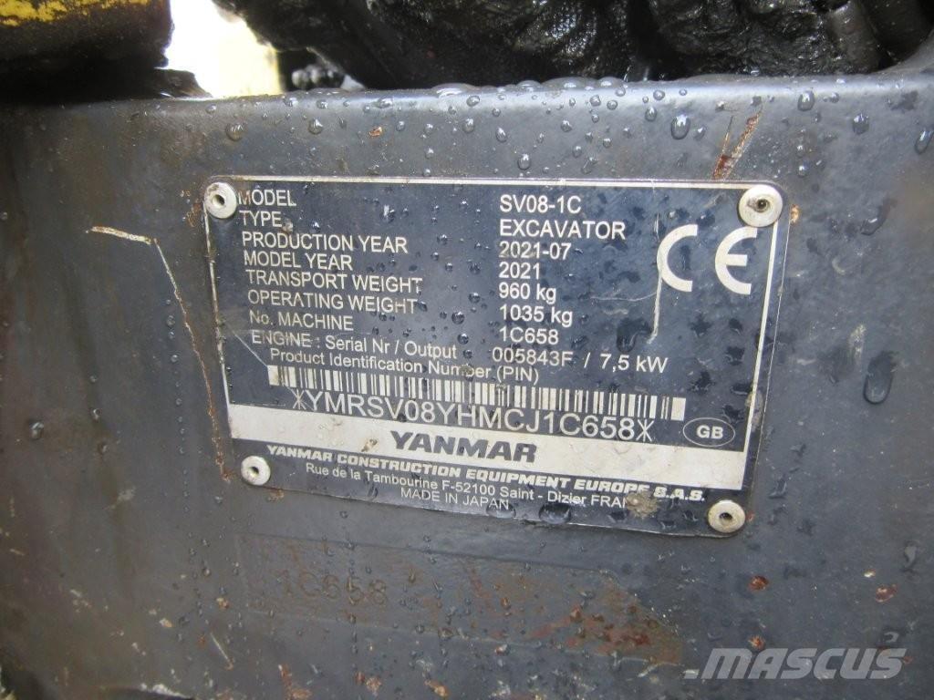 Yanmar SV08 履带挖掘机