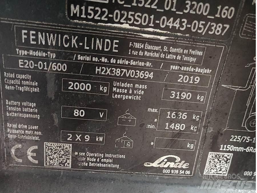 Linde E20-01/600 电动叉车