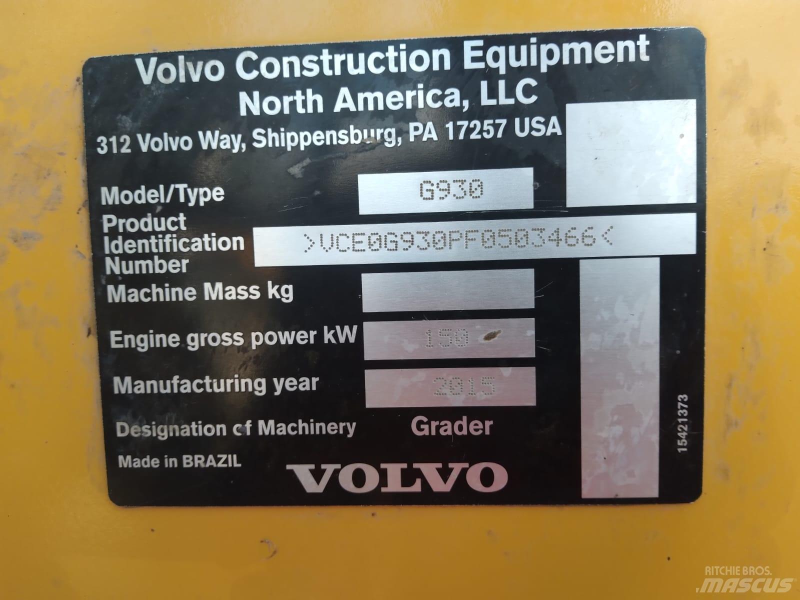 Volvo G 930 平地机/推土机