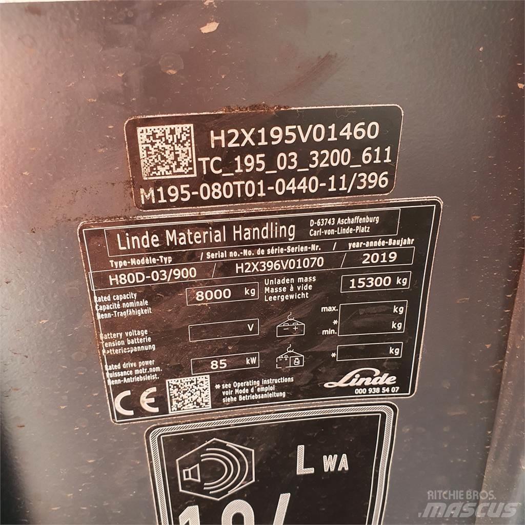 Linde H80D/900 柴油叉车