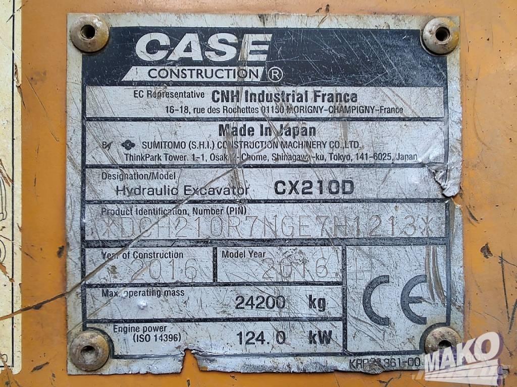 CASE CX 210 D 履带挖掘机