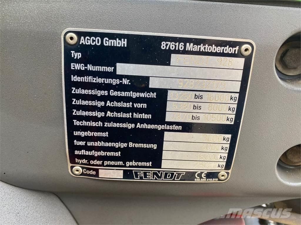 Fendt 930 Vario 拖拉机/农用车