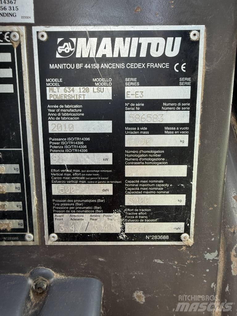 Manitou MLT 634-120 伸缩臂叉装车|叉装车