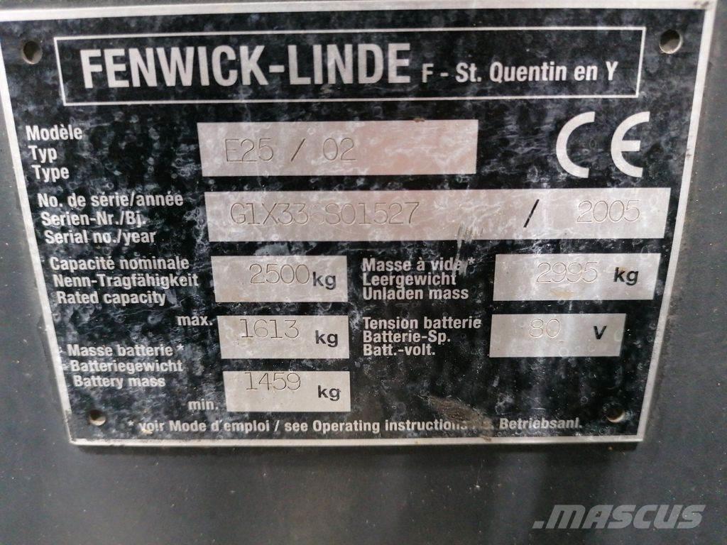 Linde E25/02 电动叉车
