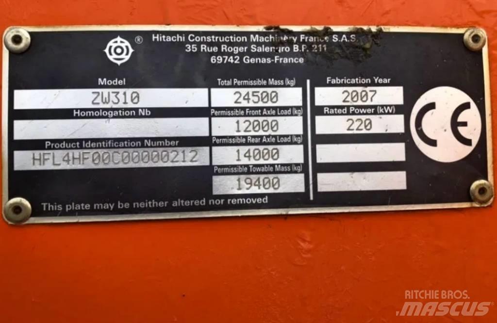 Hitachi ZW 310 轮式装载机