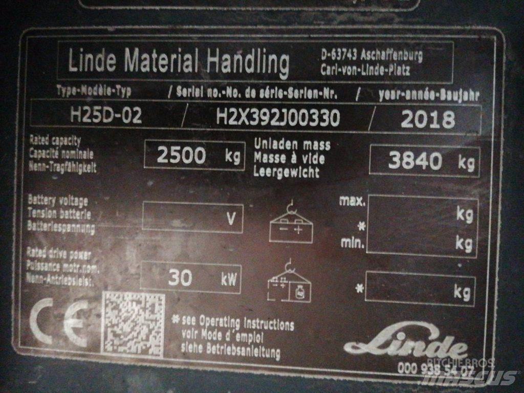 Linde H25D-02 柴油叉车