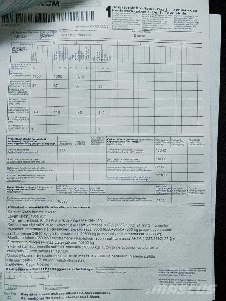 Scania R 480 LB 自卸式货车