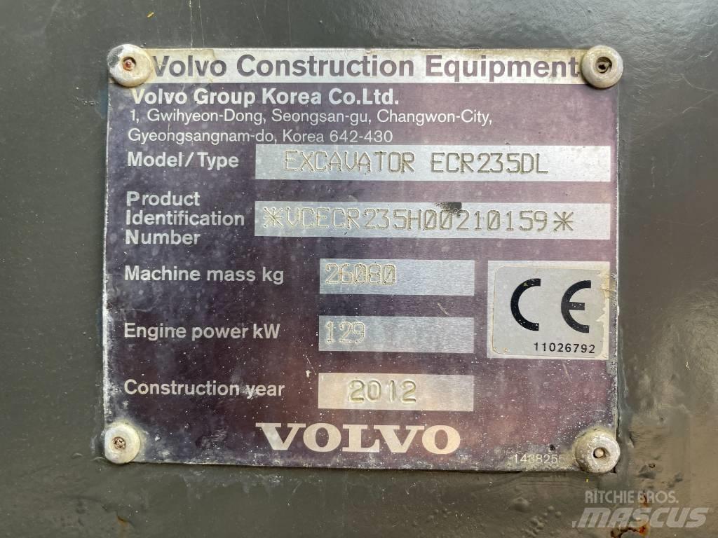 Volvo ECR 235 DL 履带挖掘机