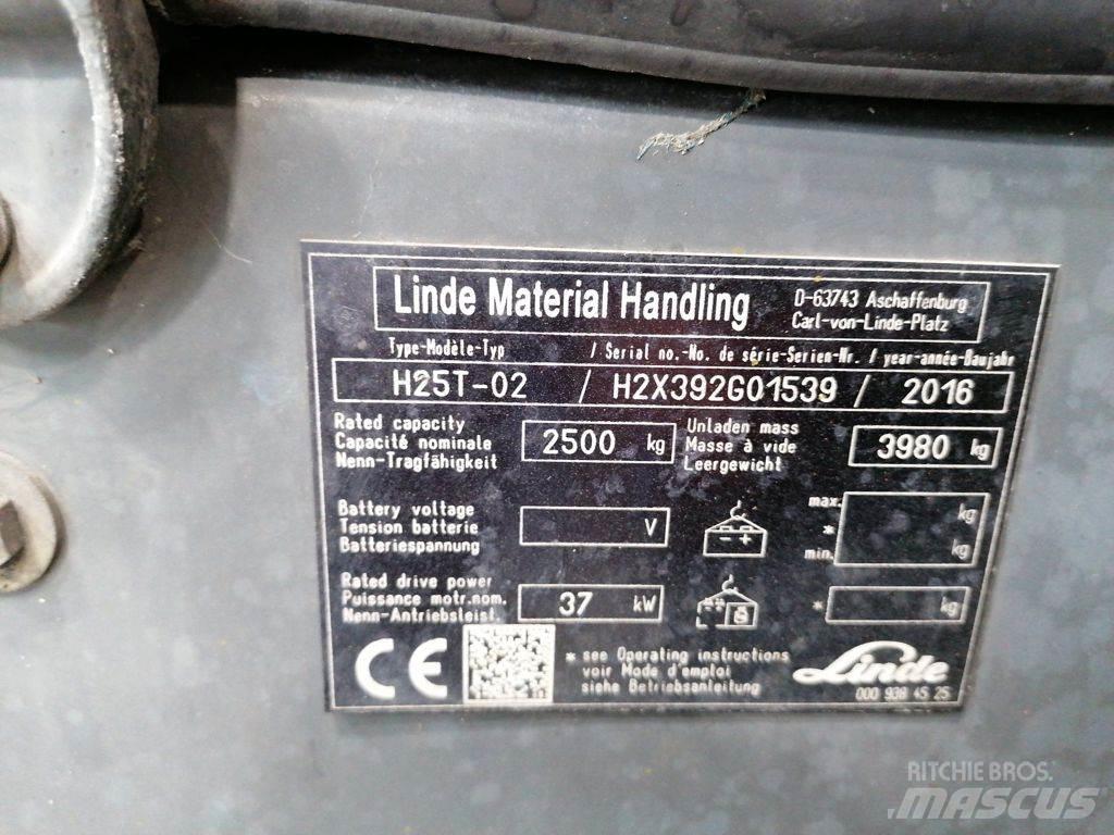 Linde H25T-02 天然气叉车
