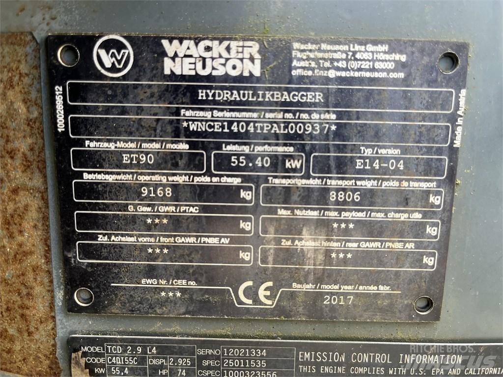 Wacker Neuson ET 90 中型挖掘机