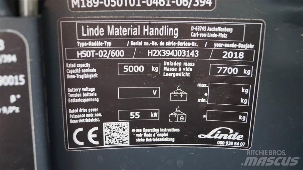 Linde H50T/600 天然气叉车