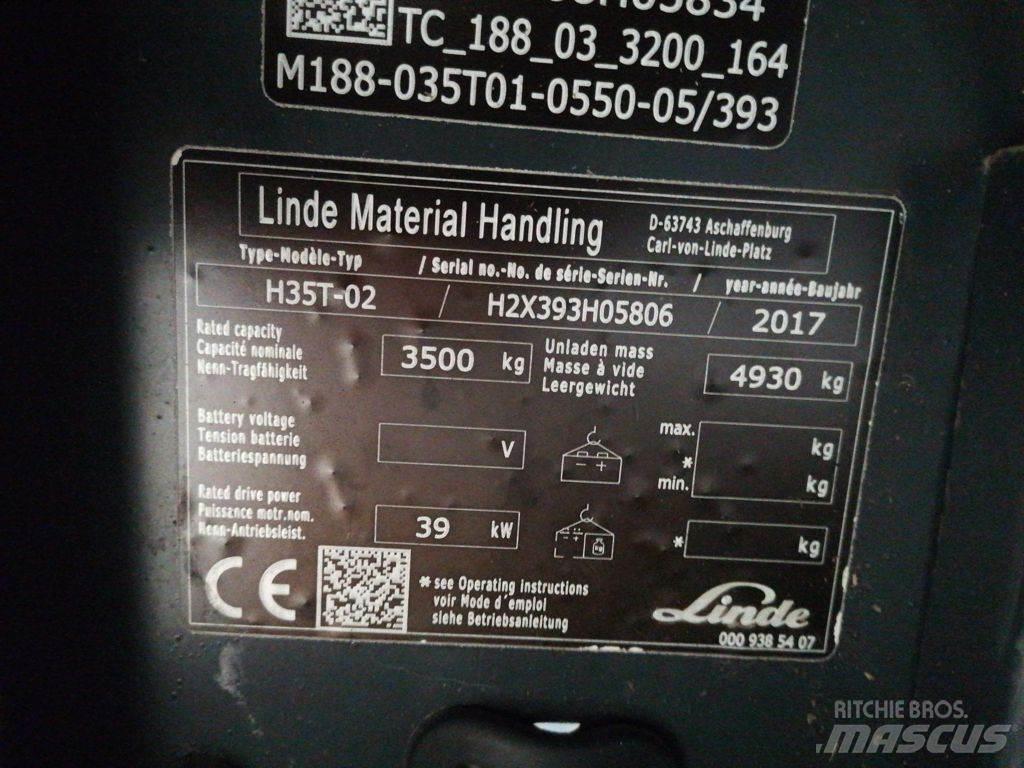 Linde H35T-02 天然气叉车