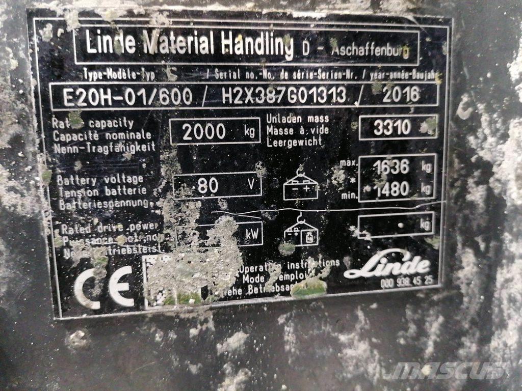 Linde E20H-01/600 电动叉车
