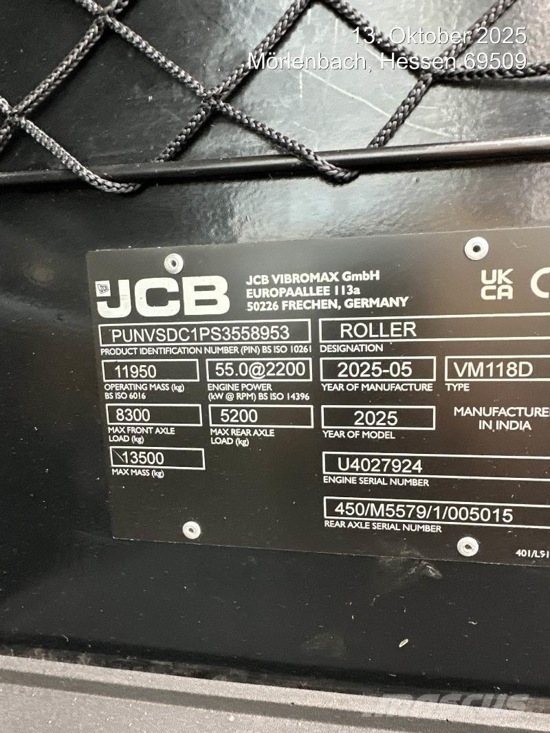 JCB VM118D 滚筒