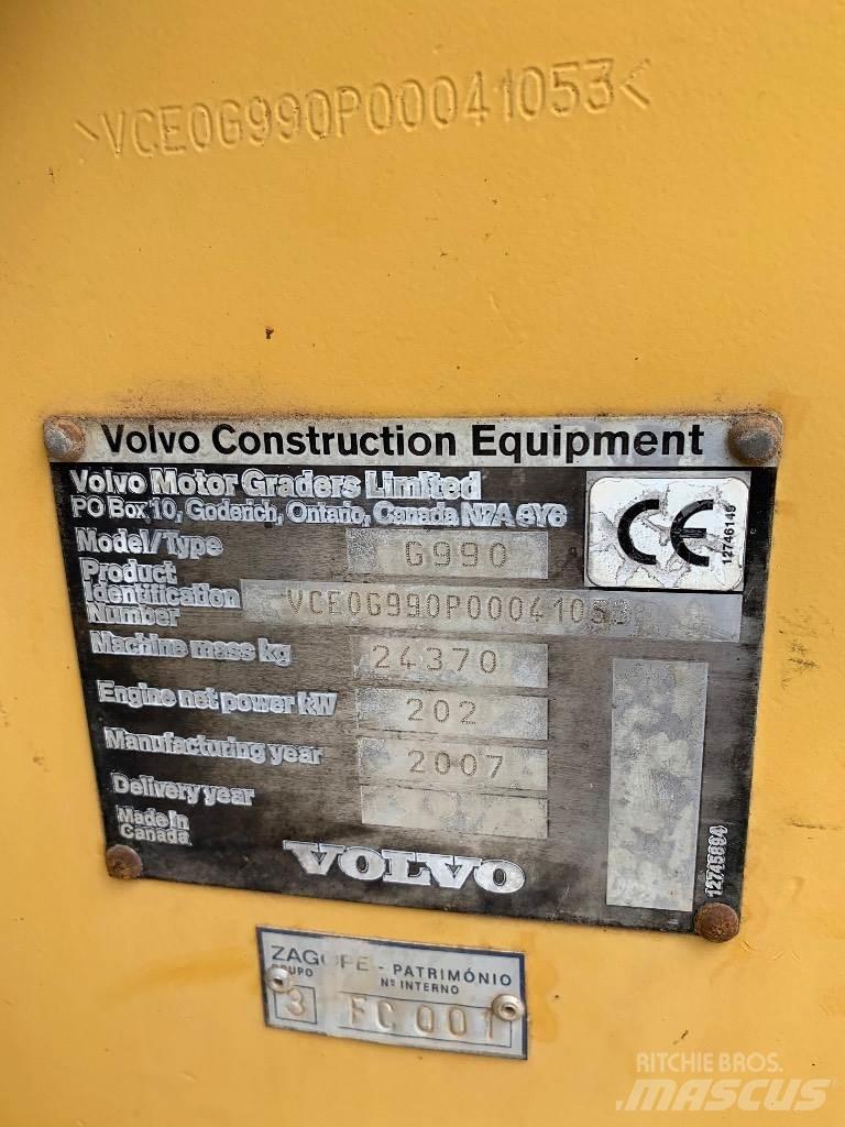 Volvo G990 平地机/推土机