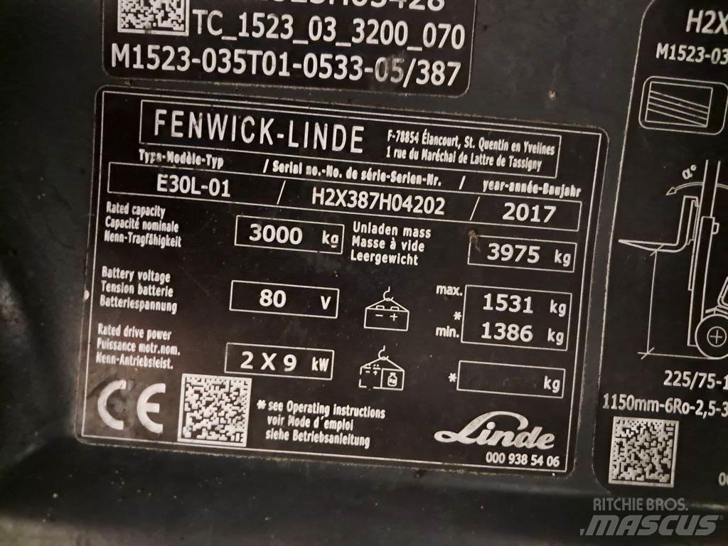 Linde E30L-01 电动叉车